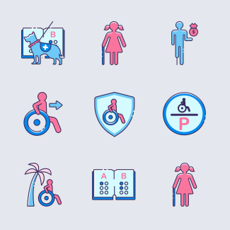 Disability icons pack