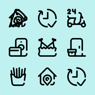 Food Delivery icons pack