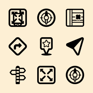 Navigation icons pack