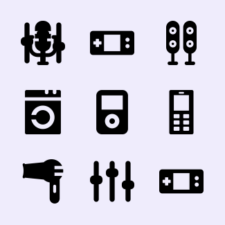 Electronic devices icons pack
