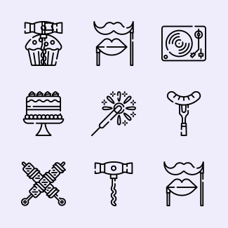 Party icons pack