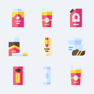 Packaging icons pack