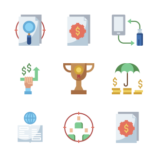 Corporate Management icons pack