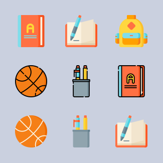 Education icons pack
