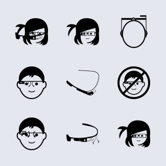 Google Glasses icons pack