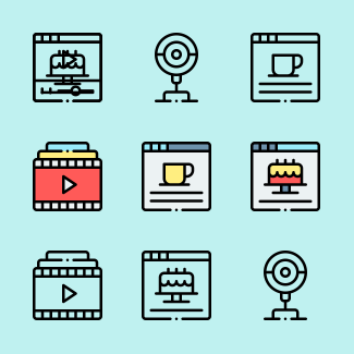 Blogger Influencer Essentials icons pack