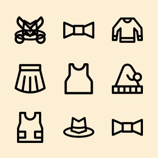 Clothes icons pack