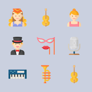 Scenic Arts icons pack