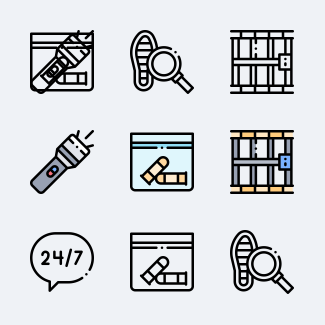Police icons pack