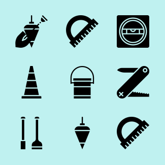 Construction icons pack