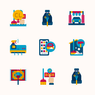 Cleaning icons pack