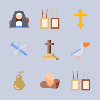 Christianity icons pack
