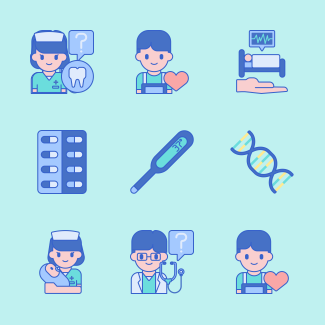 Nursing icons pack