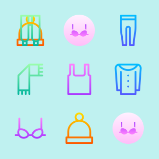 Clothes icons pack