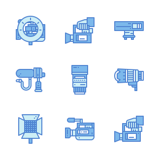 Camera shop icons pack