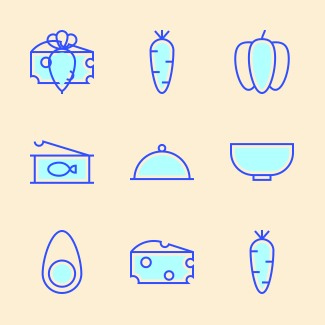 Food icons pack
