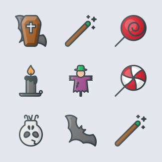 Halloween icons pack