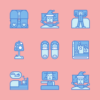 Sleep icons pack