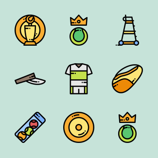Tennis icons pack