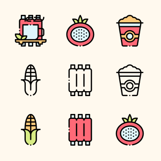 Food icons pack