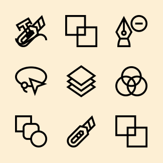 Vector Editing Tools icons pack