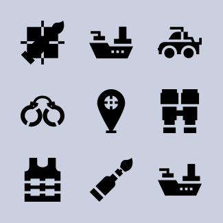 Military icons pack