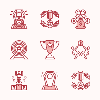 Winning Red icons pack