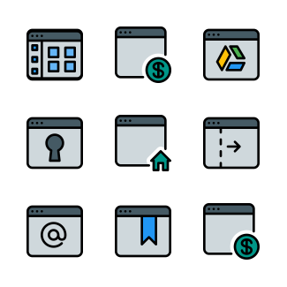 Windows and applications icons pack