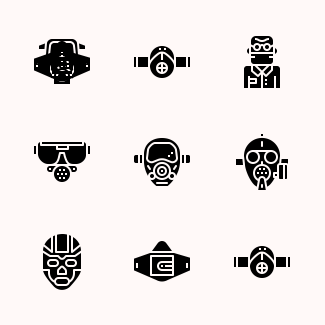 Mask icons pack