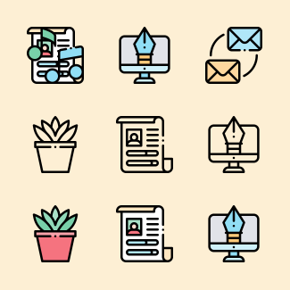 Graphic Designer icons pack