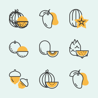 Fruit icons pack