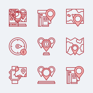 Location icons pack