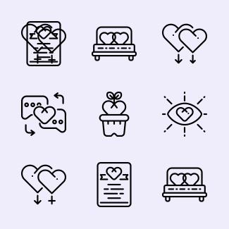 Love & Romance icons pack
