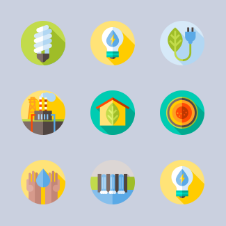 Sustainable Energy icons pack