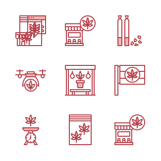 Marijuana icons pack