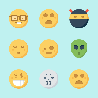 Emoticons icons pack