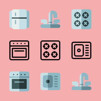 Kitchen icons pack