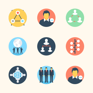 Teamwork icons pack