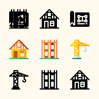 Construction icons pack
