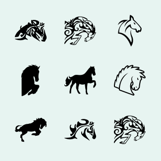 Horses icons pack