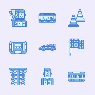 Karting icons pack