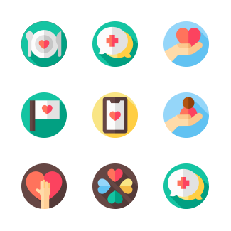 World Humanitarian Day icons pack
