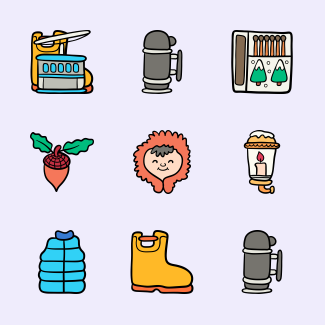 Winter icons pack
