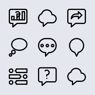 Messages & Chat icons pack