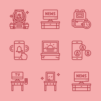 Morning icons pack