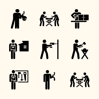 Carpentry icons pack