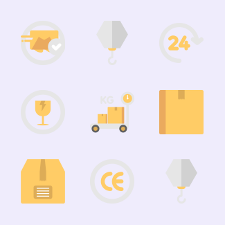 Shipping and delivery icons pack