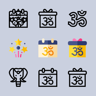 Diwali icons pack
