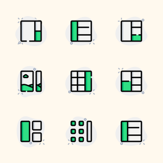Grid icons pack