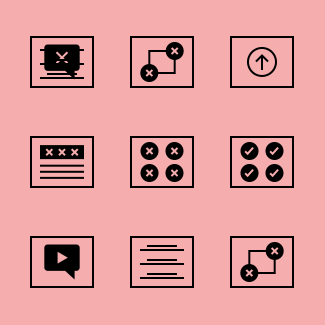 Wireframes Set icons pack